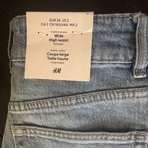 H & M Wide High Waist Size 2